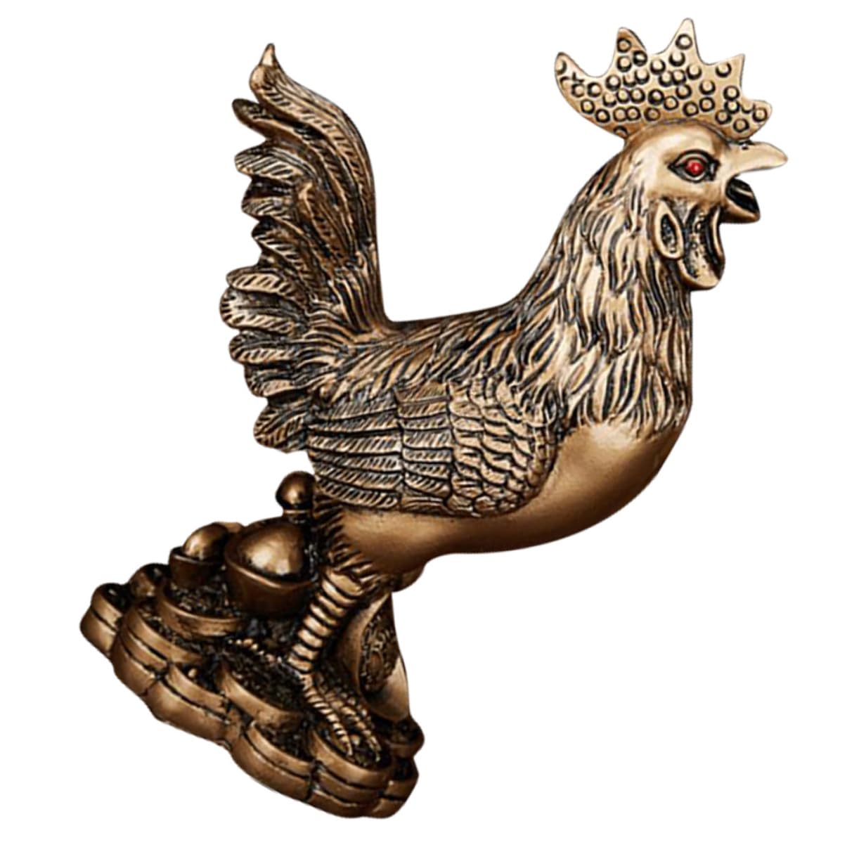 Coq décoratif en résine pour sublimer votre bureau professionnel et votre salon moderne