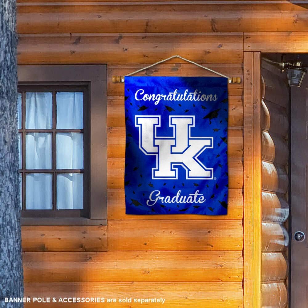 Kentucky Wildcats Graduation Gift Banner Flag