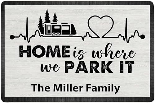 Miniatura 7 de Tapete personalizado para casa rodante con nombre de la familia, accesorio para interior de 16 x 24 pulgadas