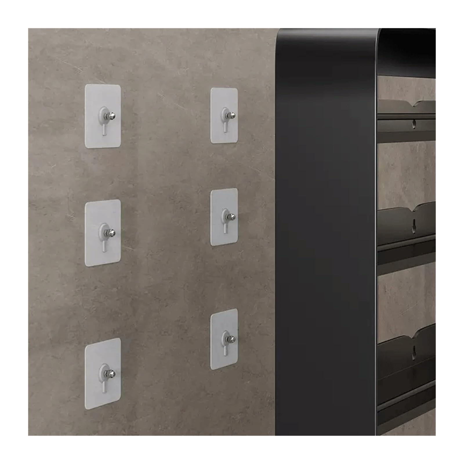 Mensola Doccia Scaffale da Parete for WC Scaffale for lavabo Scaffale for Cosmetici Scaffale da Parete in Metallo Senza Foratura Mensole Bagno(Bianco)