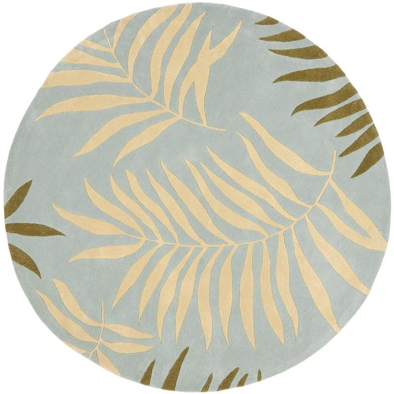 Image of Handmade Pure Woollen Carpet Collection for Hall with 1.0 inch inch Thickness 7 X 7 Feet - Round DGR25