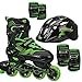 Roller Derby Carver Boys Inline Skates and Protective Pack (Helmet, Elbow Pads, Knee Pads)