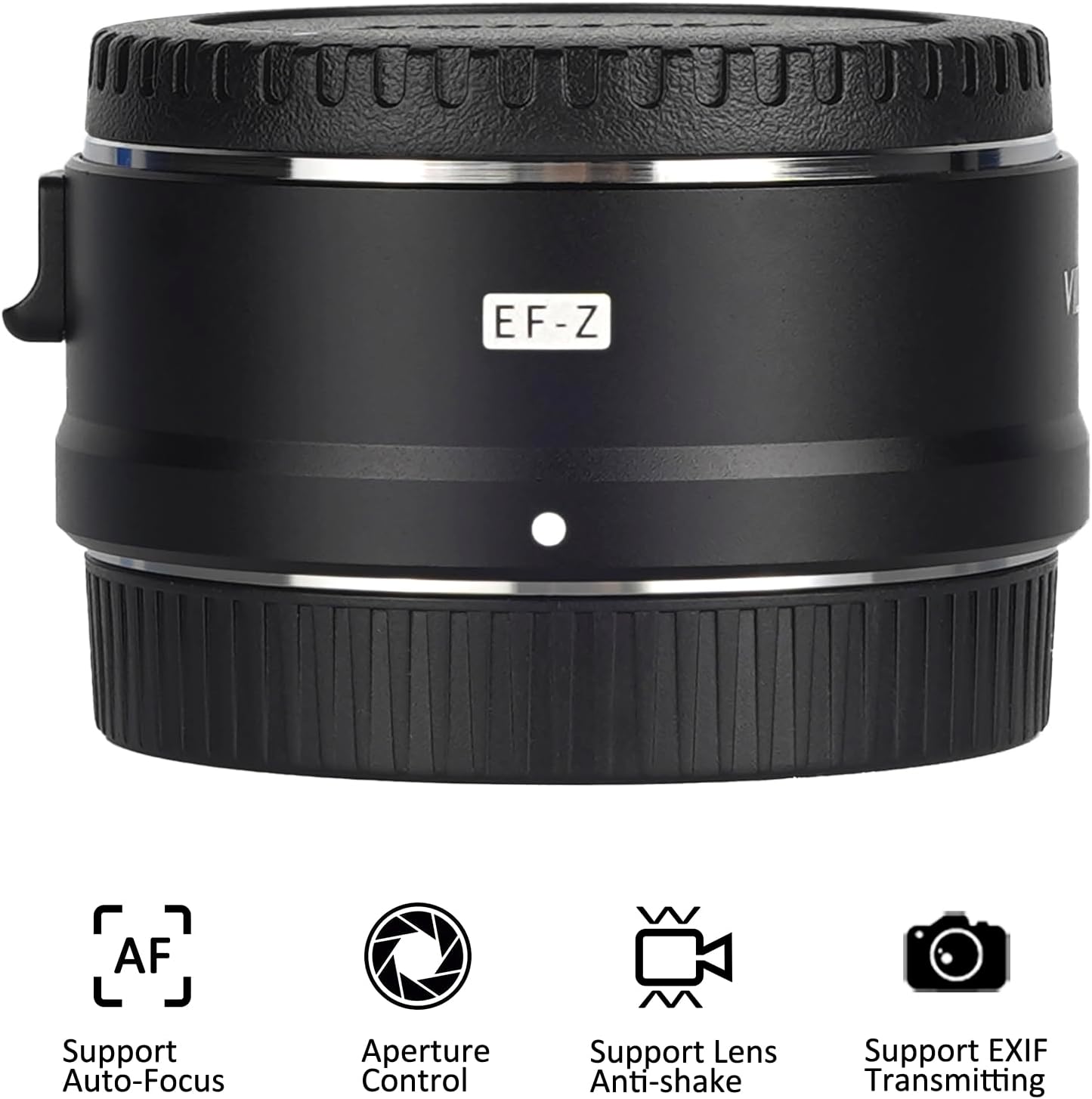 EF-Z Autofocus Metal Lens Adapter Compatible for Canon EF Series Lens to Z-Mount Camera NIK0N Z5 Z50 Z6 Z6II Z7 Z7II Z8 Z9 Z30 Zfc