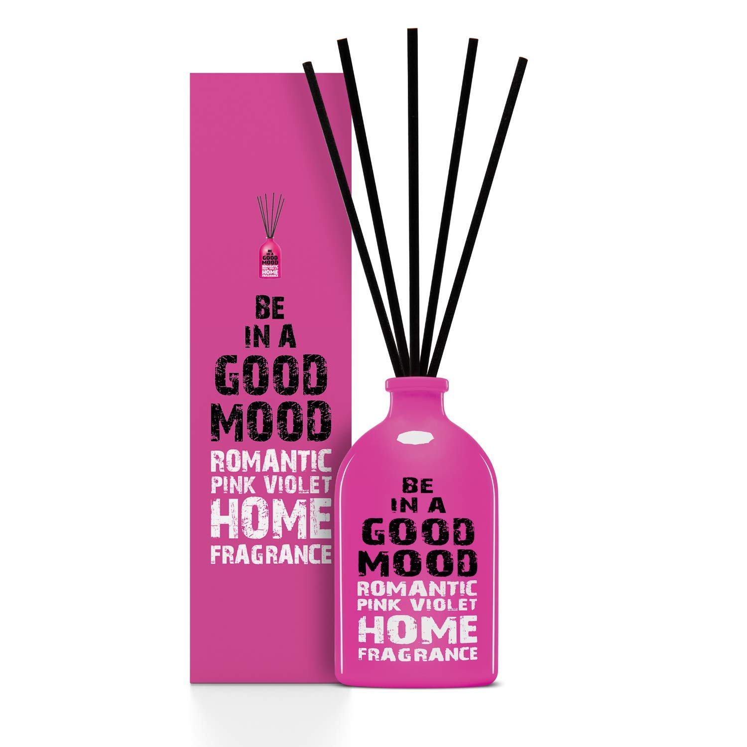 Be in a Good MoodAromatherapy Diffuser Sticks|Aromatic Home Fragrance Set|Essential Oil Diffuser Sticks, Made of Natural Scented Oils Blend|Perfect For Home & Office - 100 ML/3.4 OZ (Pink Violet)