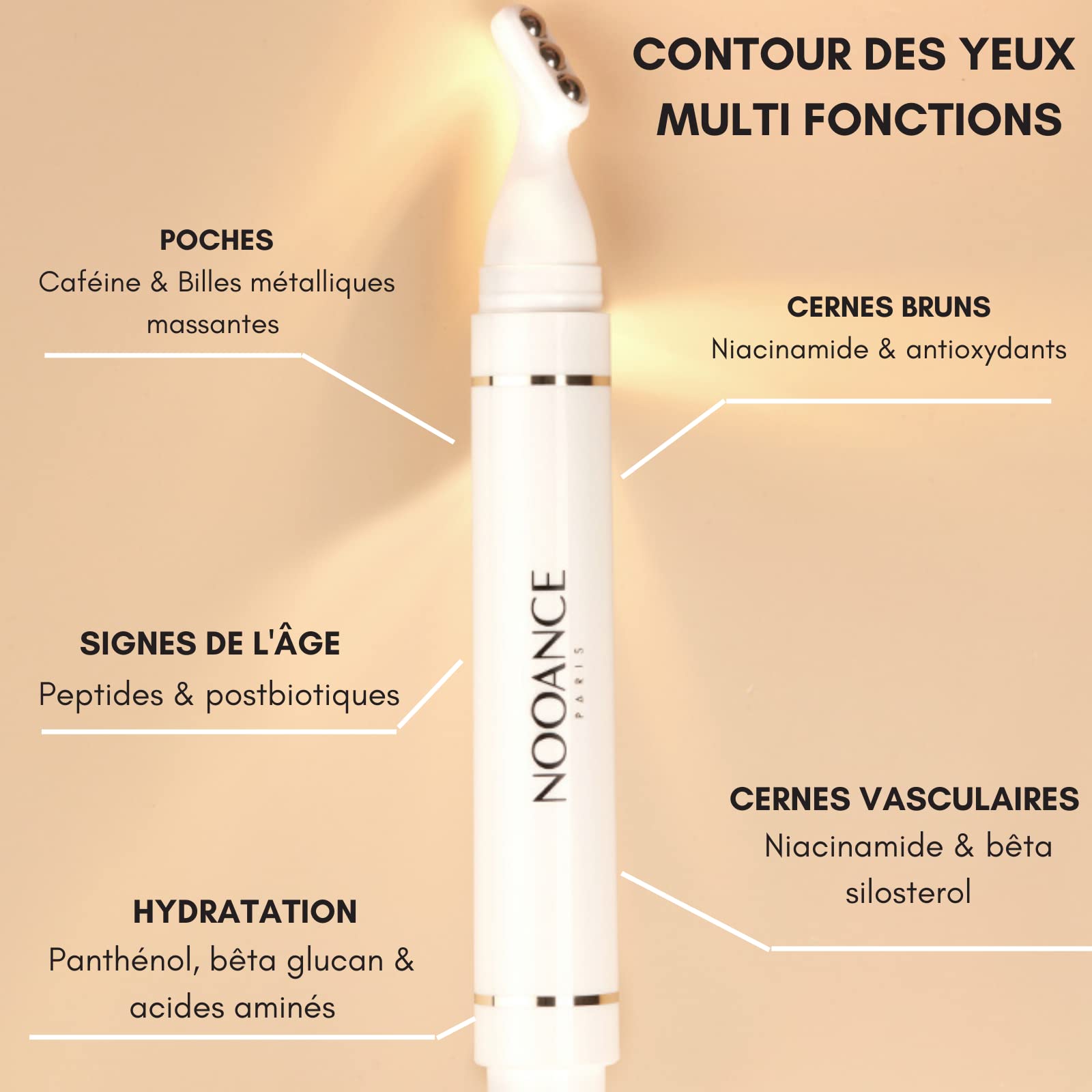 NOOANCE Soin Intense Contour des Yeux Multi-fonctions