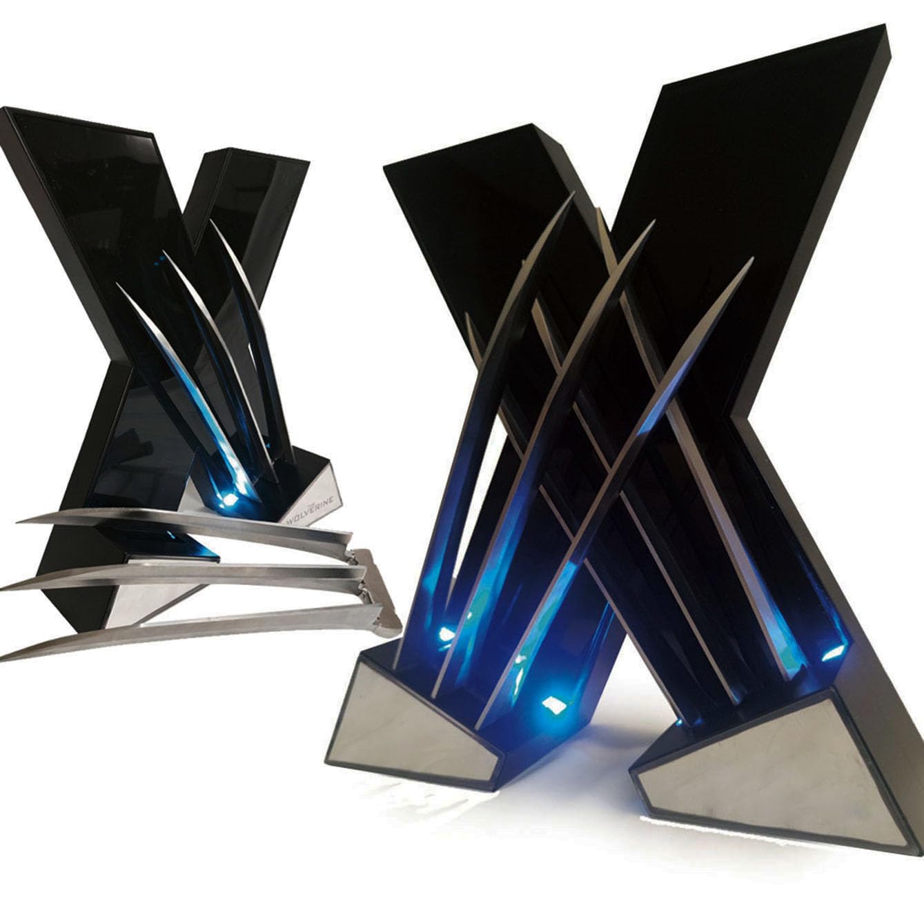 2024 Exclusive X Wolve Claws Metal Wolf Logan Full Size Real Weapon Costume Props, Silver & Black, Full Size