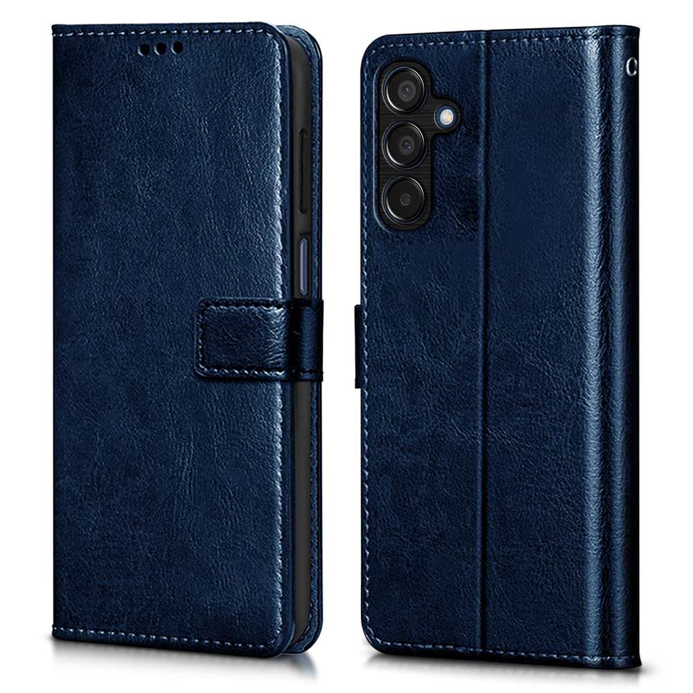 WOW IMAGINE Shock Proof Flip Cover Back Case Cover for Samsung Galaxy M35 5G (Flexible | Leather Finish | Card Pockets Wallet & Stand | Blue) (B0D9KH5FYT) Amazon Price History, Amazon Price Tracker