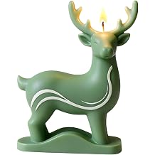 Christmas Deer Silicone Candle Mold Christmas Reindeer Resin Casting Molds for Candles Making Aromatherapy Candles Handmade Wax Home Decor