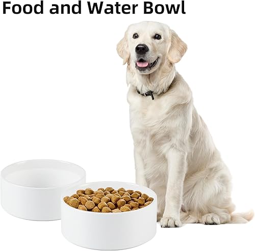 Miniatura 4 de Havniva Cuenco de cerámica antideslizante para perros cuenco de comida para perros, plato grande para agua para perros, cuenco de agua para perros
