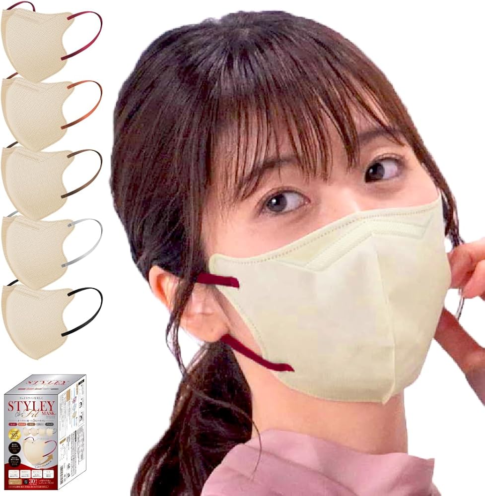 Amazon.co.jp: [やまと工業株式会社] スタイリーマスクOchreFit 30枚入