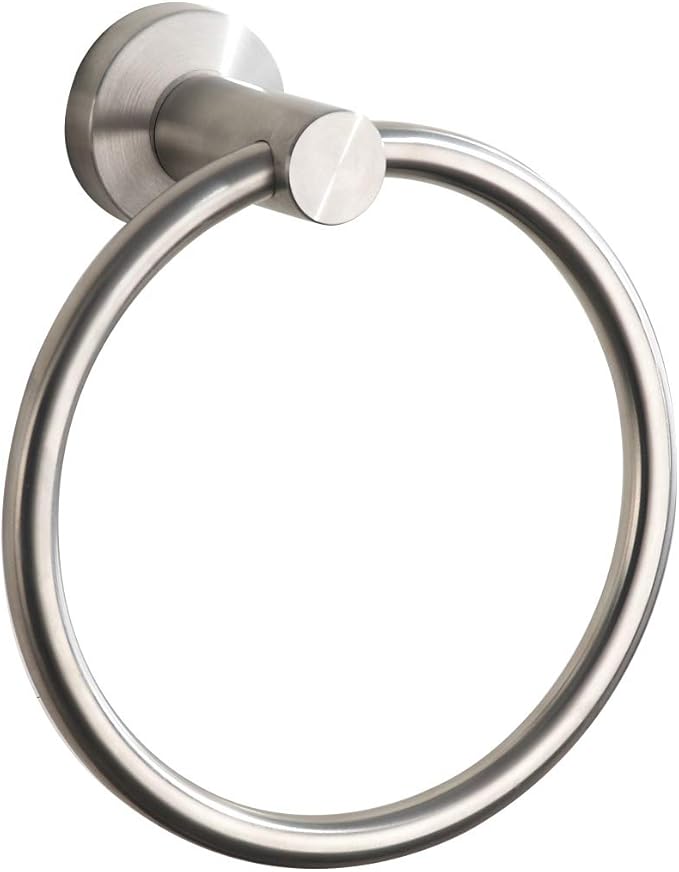 Amazon.com: BGL Towel Ring Brushed Nickel, Bath Hand Towel Ring ...