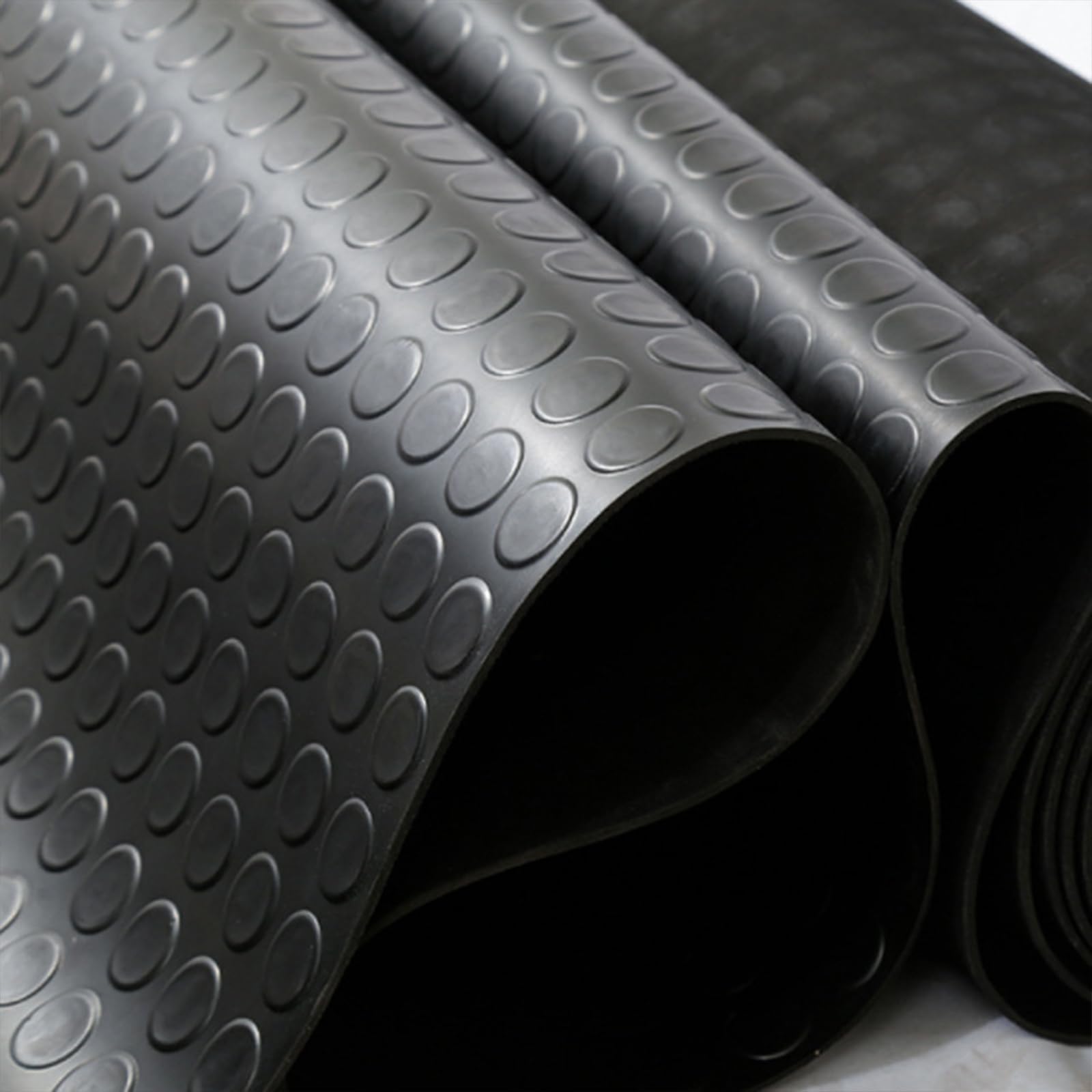 Tapis de sol caoutchouc antidérapant robuste imperméable pour atelier et sous voiture