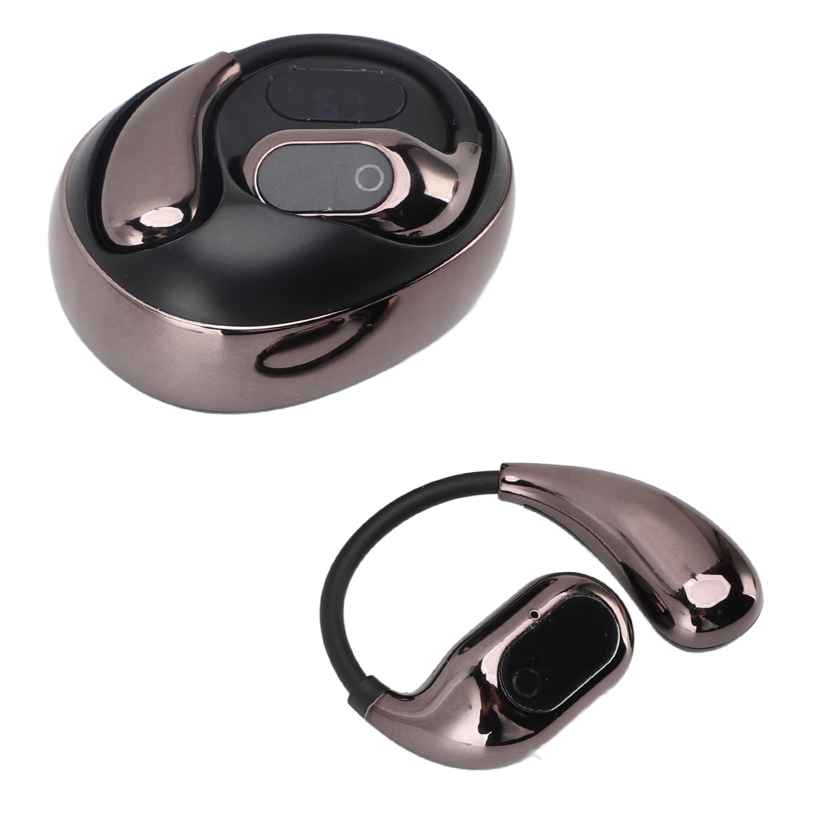 ASHATA AI Language Translation Earbuds Real Time, Bluetooth 5.4 Headphones Translator with Microphone, 144 Languages, Simultaneous Earphones