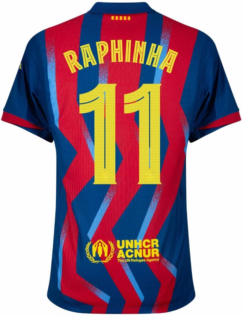 Raphinha Men’s Soccer Jersey Fan Version Short Sleeve Shirt for Game Day, Training, or Casual Wear 2025
