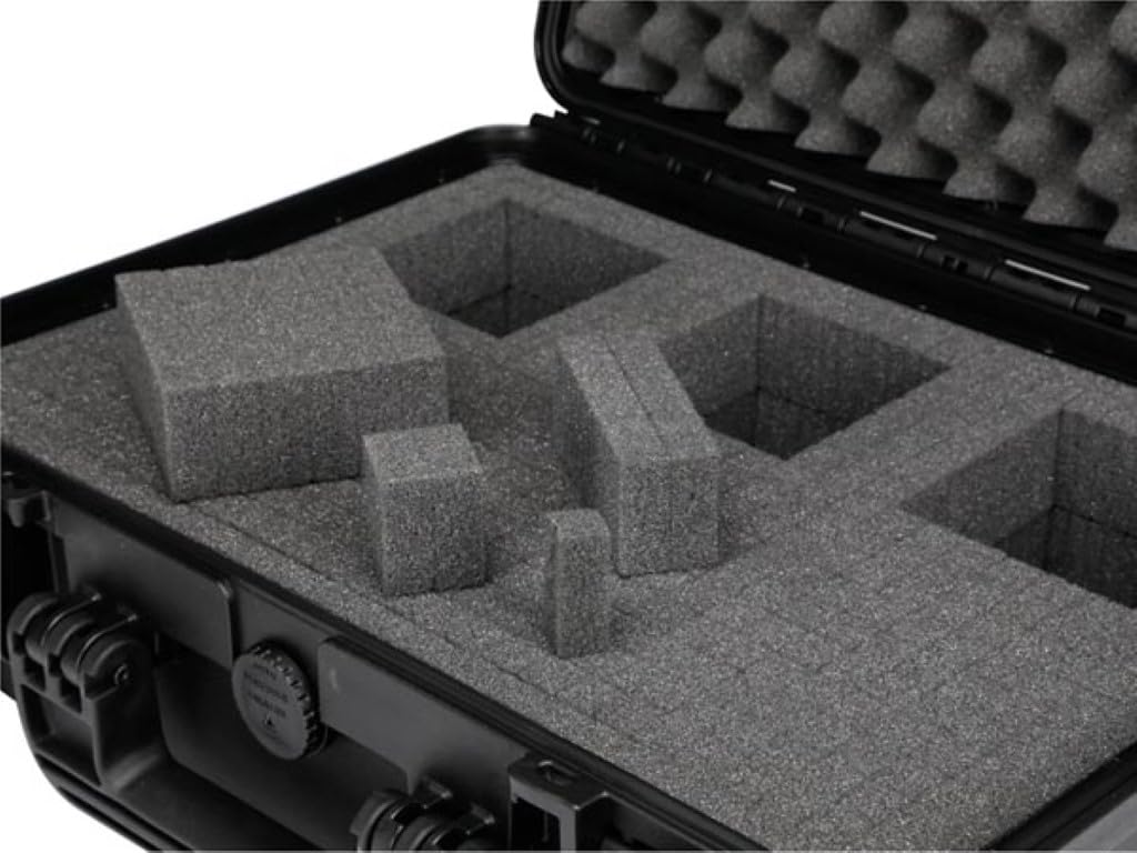 Velleman HC540SH245 Maleta Rígida con Espuma Alveolar, negro, 594 x 473 x 270 mm