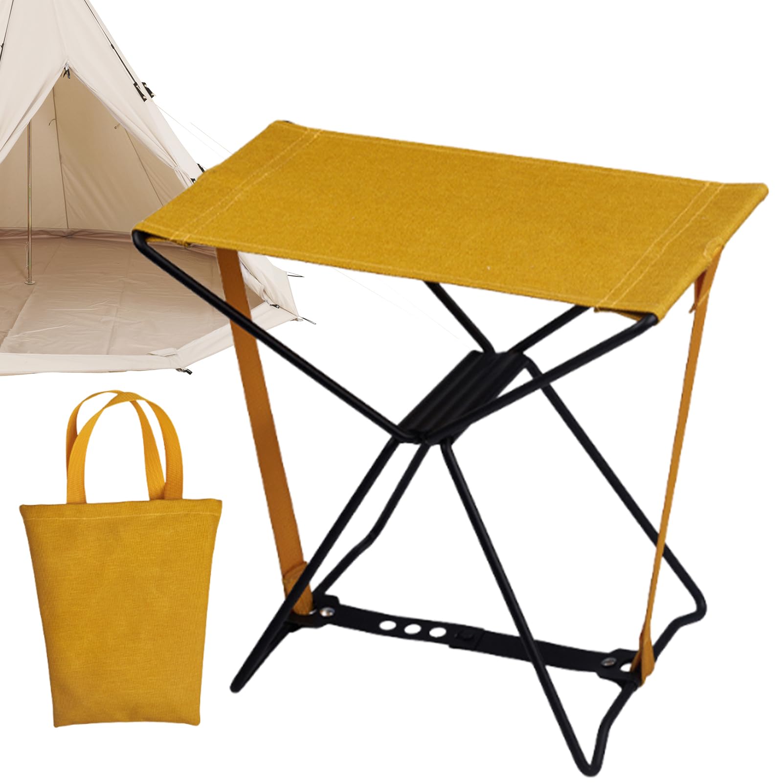 Generico Sgabello Pieghevole Leggero e Resistente Sgabello | Sgabelli Pieghevoli Portatili per Adulti per Campeggio Escursionismo Pesca Picnic Viaggio Vacanza Spiaggia Piscina Eventi