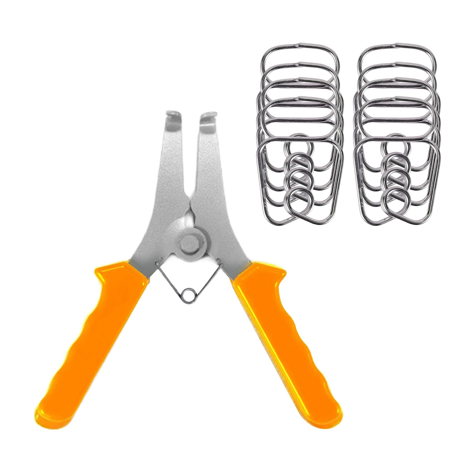 Fromceo Yellow Plier Clamps Set For Woodworking Elasticity Pressure Mechanism For Projects Professional Use Hand Action Clamp