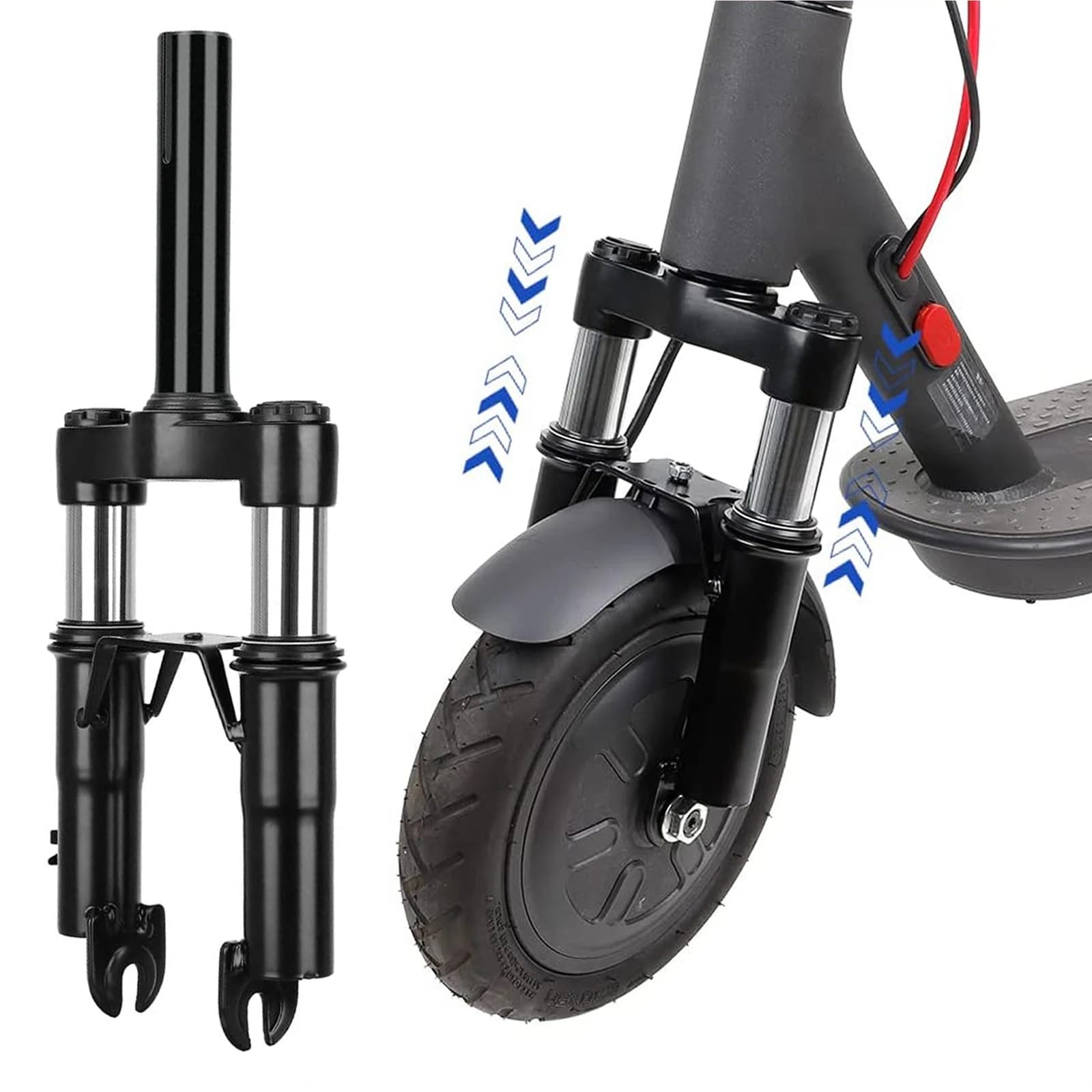 Pasuje do Xiaomi M365/Pro/1S/Mi3 Ulip Scooter Hydrauliczny przedni amortyzator Przedni widelec Zawieszenie Amortyzator Akcesoria wspornik szpula wahacza(Front absorber)