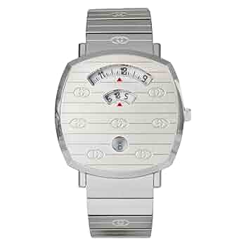 【新品】GUCCI GRIP グリップ クォーツ 腕時計 シルバー Amazon.co.jp: [グッチ] 腕時計 GRIP グリップ シルバー 文字盤