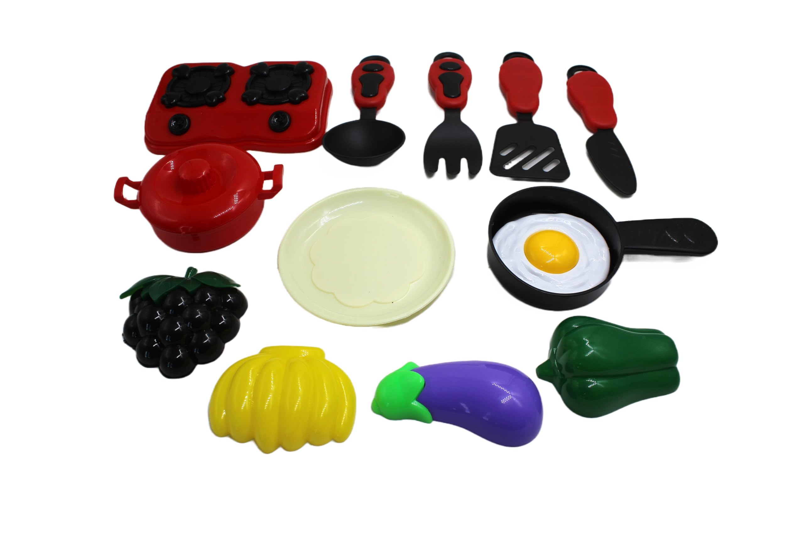 12pc Set of Kitchen Set Toys for Kids with pan, Stove and Many Others 2