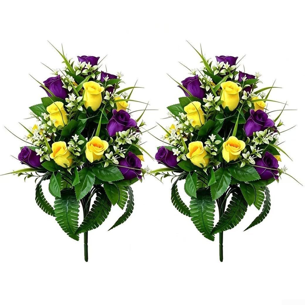 Bouquets de roses artificielles en soie de haute qualité avec tiges flexibles pour mariage