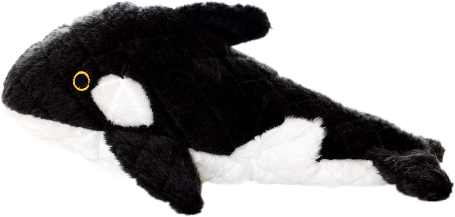 MIGHTY- Ocean - Squeaker - Multiple Layers. Made Durable, Strong & Tough. Interactive Play Dog Toy (Tug, Toss & Fetch). Machine Washable & Floats. (Whale, Large 2 Pack)