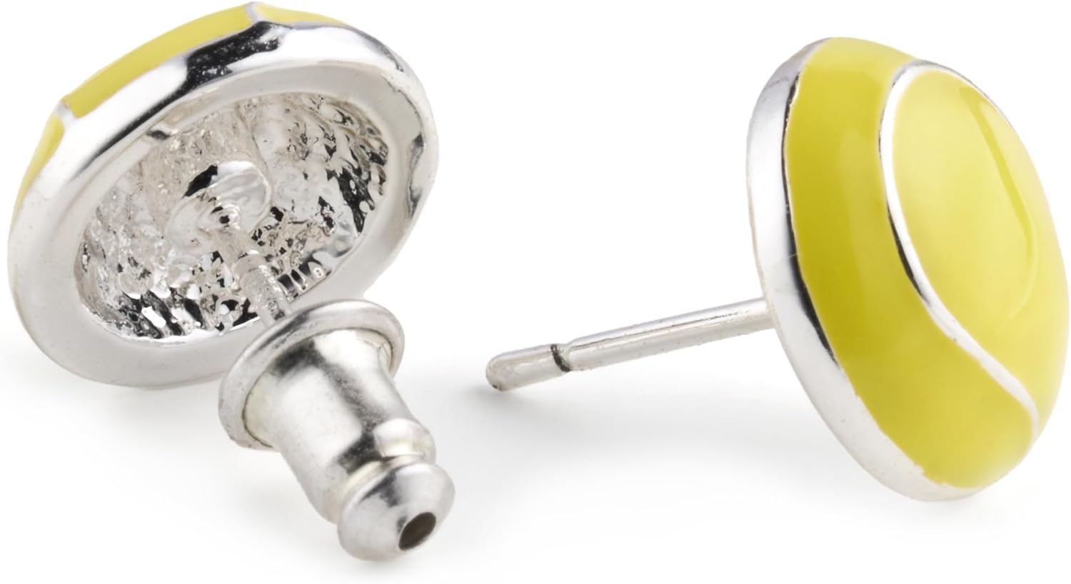 Tennis Ball Stud Earrings | Enamel Tennis Jewelry Gift for Women Players, Moms & Fans - Image 2
