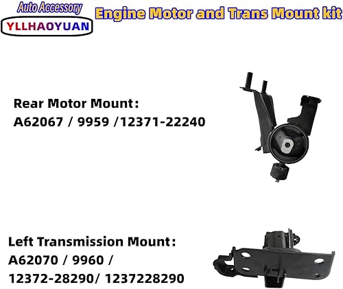 Miniatura 9 de Juego de montaje de motor compatible con Corolla 1.8L Sedan A42019 A42020 A62020 A62023 A42023 A42024 A62027 A62027 A62030 A42027 A42027 A422027 026
