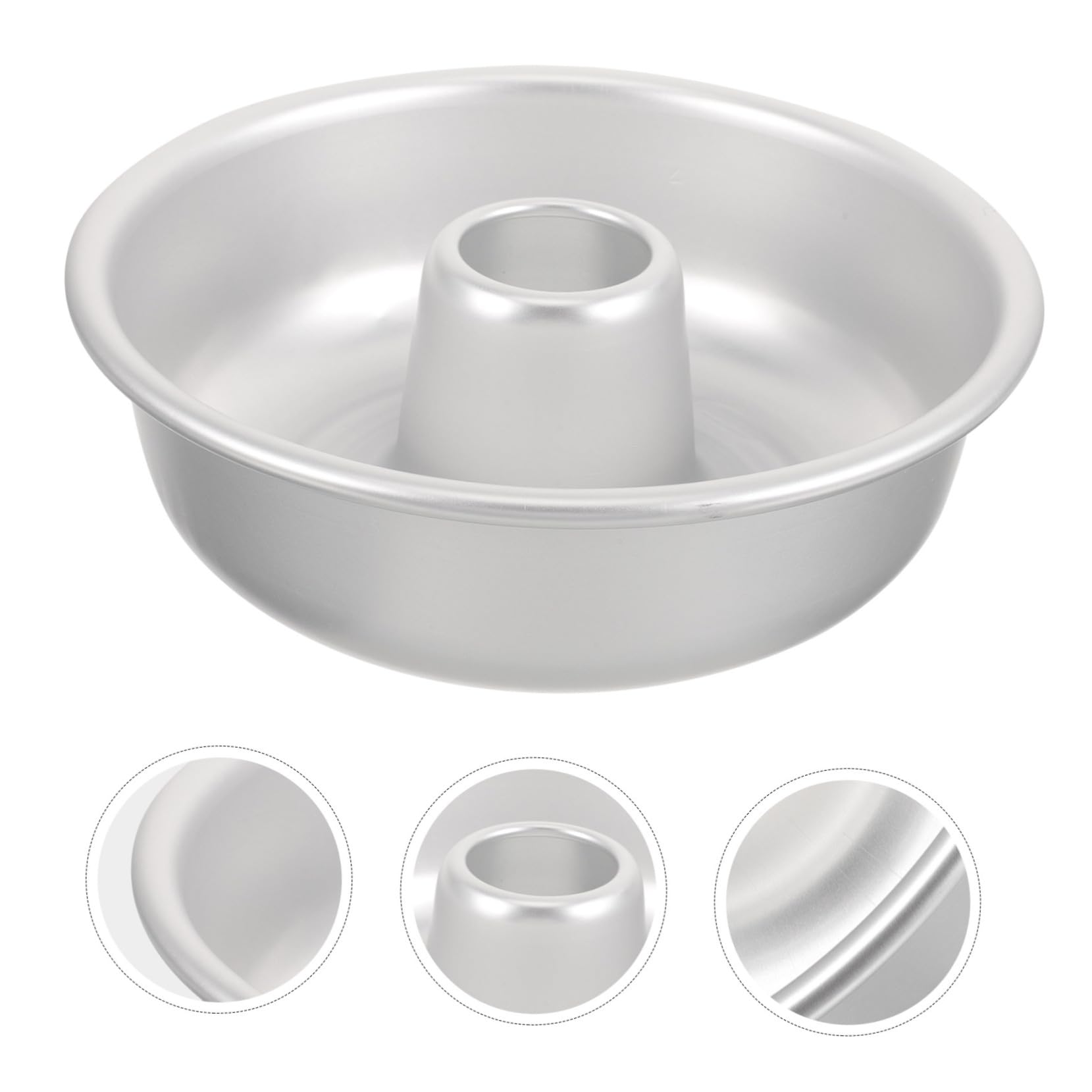 Toyvian Moule à Gâteau Creux en Alliage D'aluminium Antiadhésif Résistant la Chaleur pour Cuisson Four, Accessoire Pâtisserie Maison ou Boutique de Gâteaux