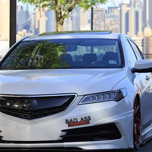 Miniatura 5 de Bad Ass Edition Emblema para automóvil, 2 calcomanías de letras cromadas 3D para guardabarros de automóvil, calcomanía con adhesivo fuerte 3M,