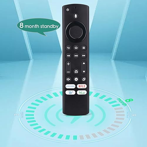 Miniatura 3 de Control remoto por voz compatible con Insignia, Toshiba, Pioneer AMZ Omni, Smart TV de 4 series, control de repuesto con 4 atajos NTFLX, DSNY+, HLU,