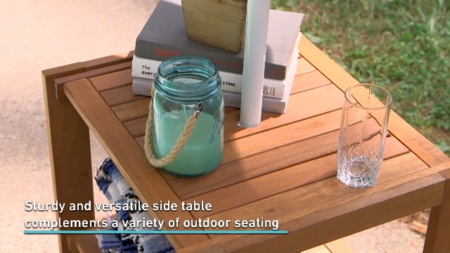 Amazon.com: Sunnydaze 20-Inch Outdoor Side Table for Patio or