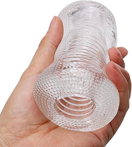 Miniatura 2 de Masturbador masculino de silicona transparente, bomba de pene, entrenador realista de vagina al vacío, succión de bolsillo, coño Stroker Cup,