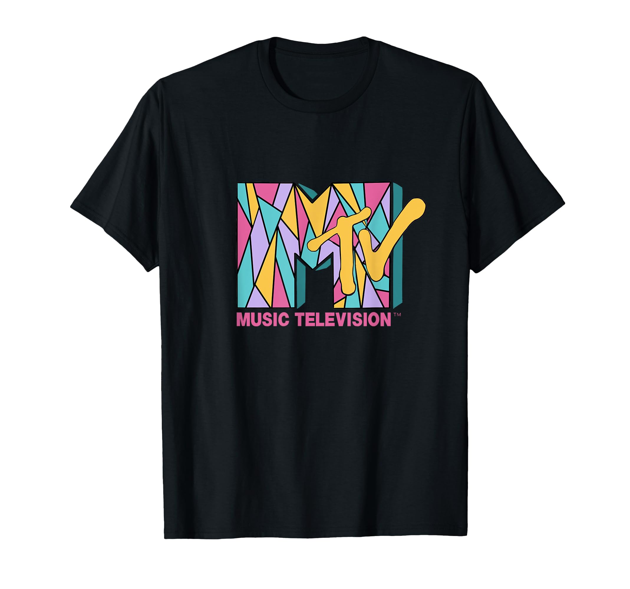 The official MTV Logo with really cool colorful mosaic T-Shirt