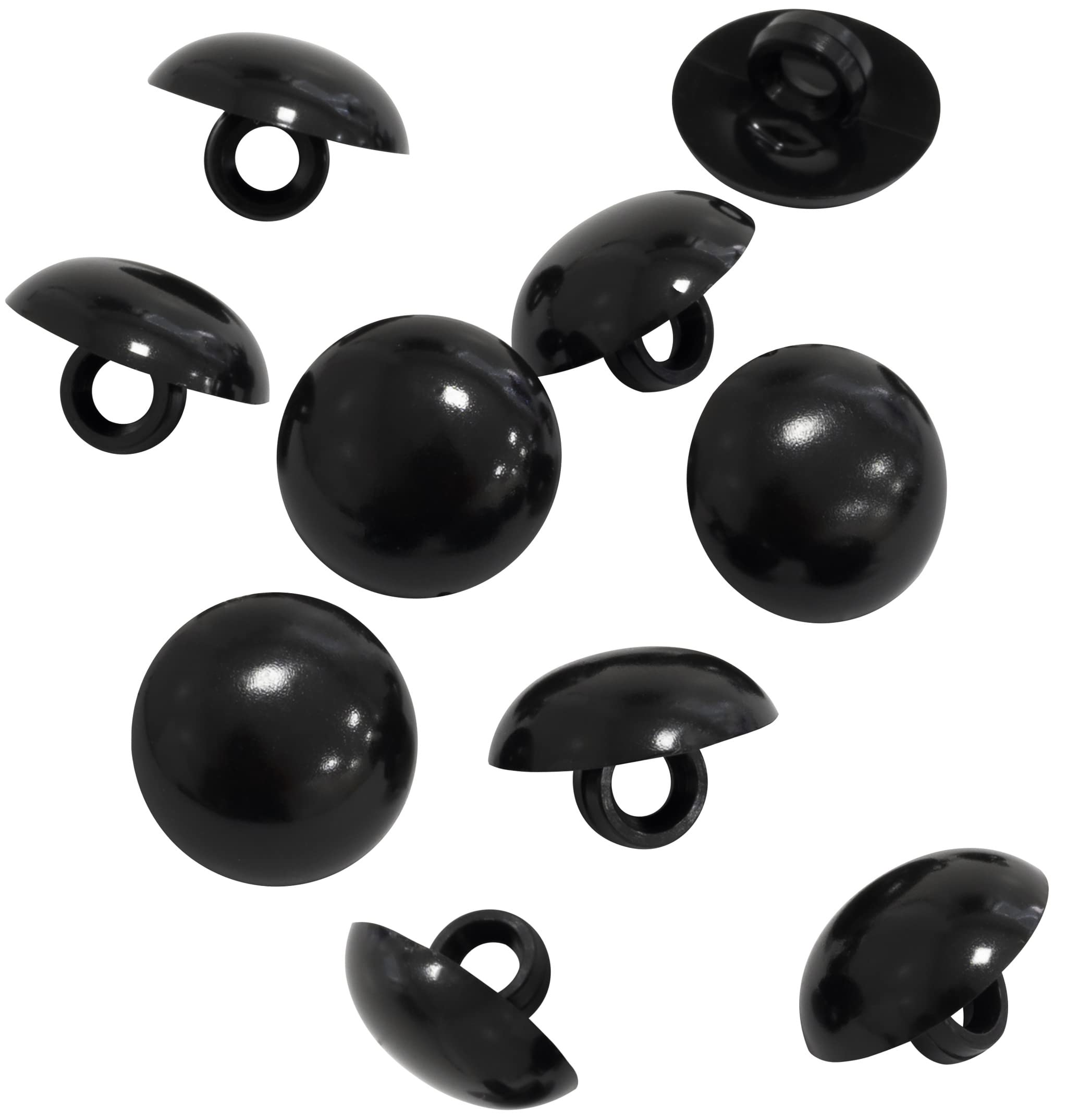 AERZETX - C65636 - Lot De 10 Boutons à Coudre Ronds 11.5x3.2 Mm Avec