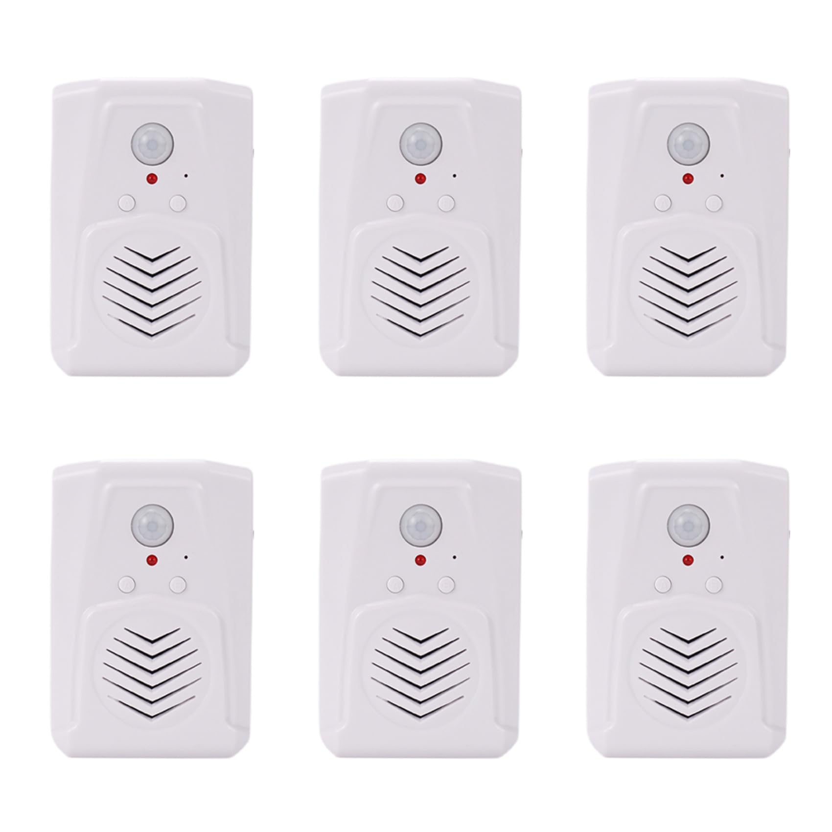 Feeuid White 6X Sensor Motion Door Bell Switch Mp3 Infrared Doorbell Wireless Pir Motion Sensor Voice Prompter Welcome Entry Alarm Size 6
