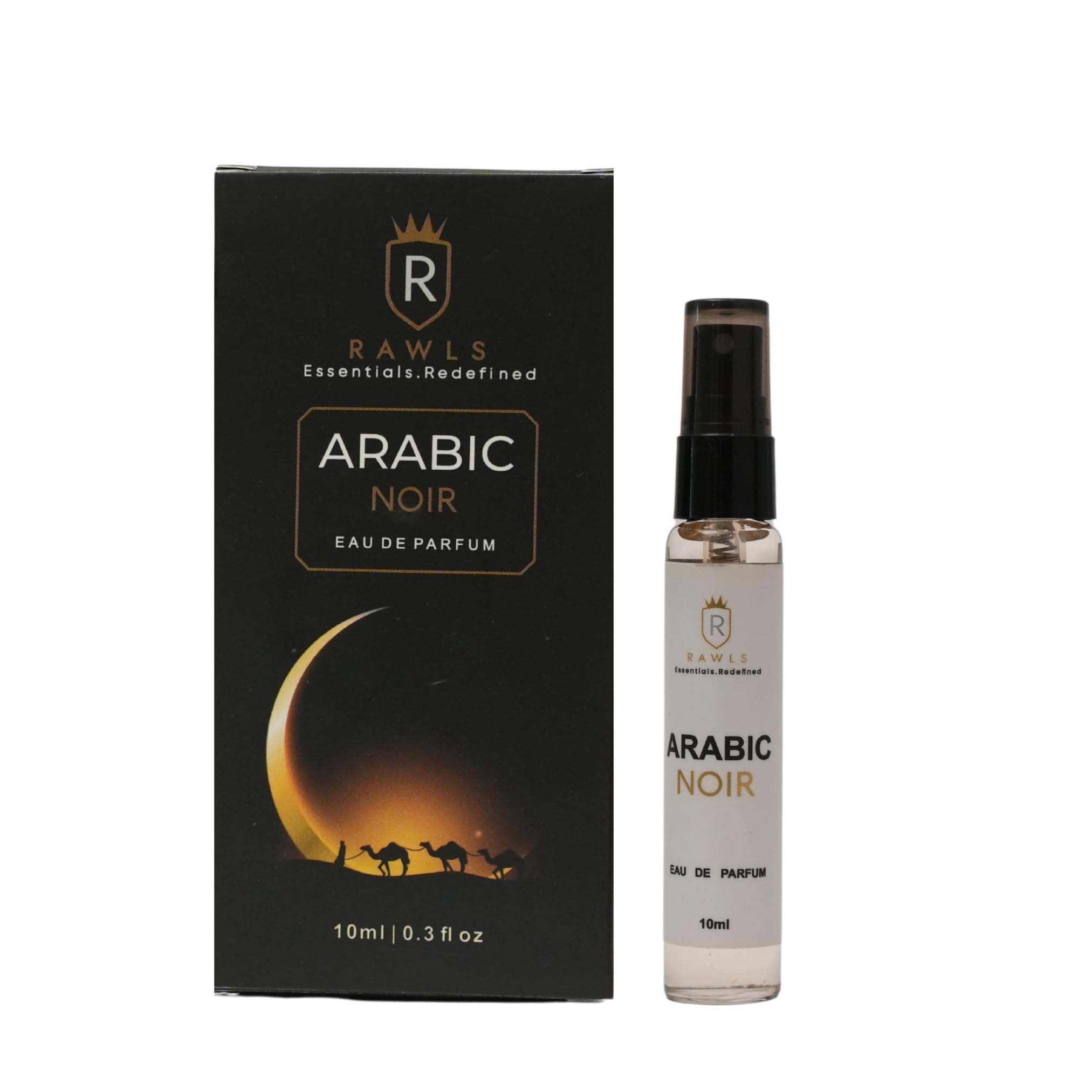 RAWLS Arabic Noir Perfume for Men & Women, 10ml | Enriched with Coffee, Jasmine, Vanilla & Cedarwood | Long-Lasting Eau de Parfum for All Skin Types-image-5