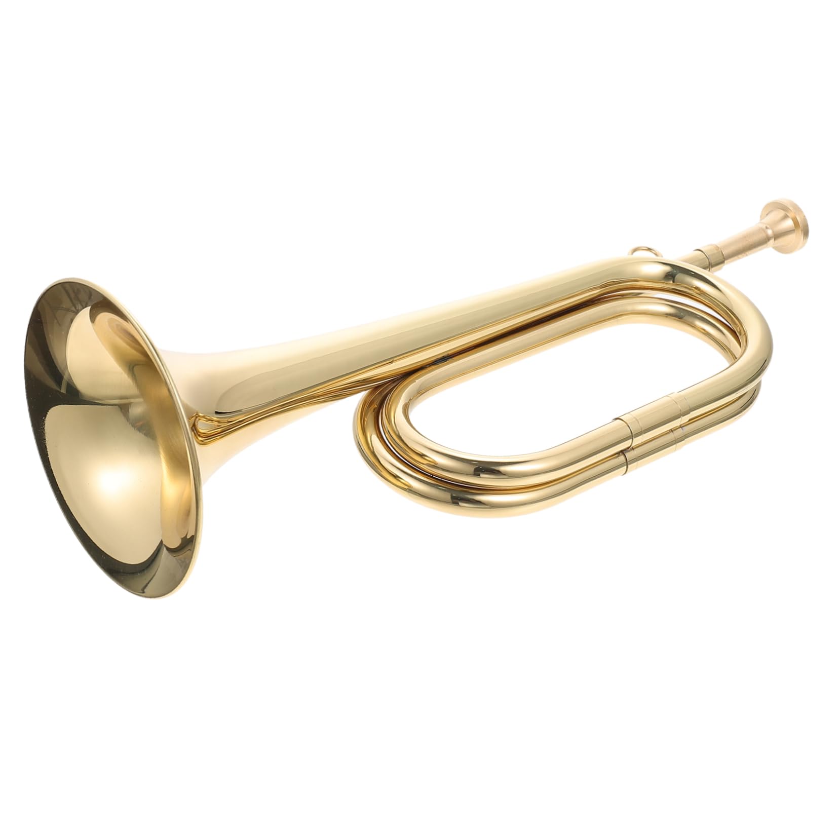 Kisangel Kupferne Kavallerietrompete für Militärorchester mit Leichtem Gewicht und Natürlichem Klang Traditionelles Musikinstrument für Schulband und Anfänger