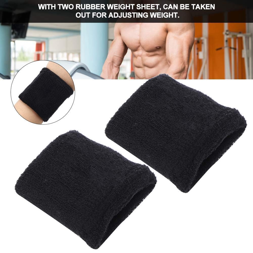 Peso Polso Guard 0.5KG Polsi Avvolge Sollevamento Pesi Sacchi di Sabbia Allenamento Fitness Uomini Donne Nero