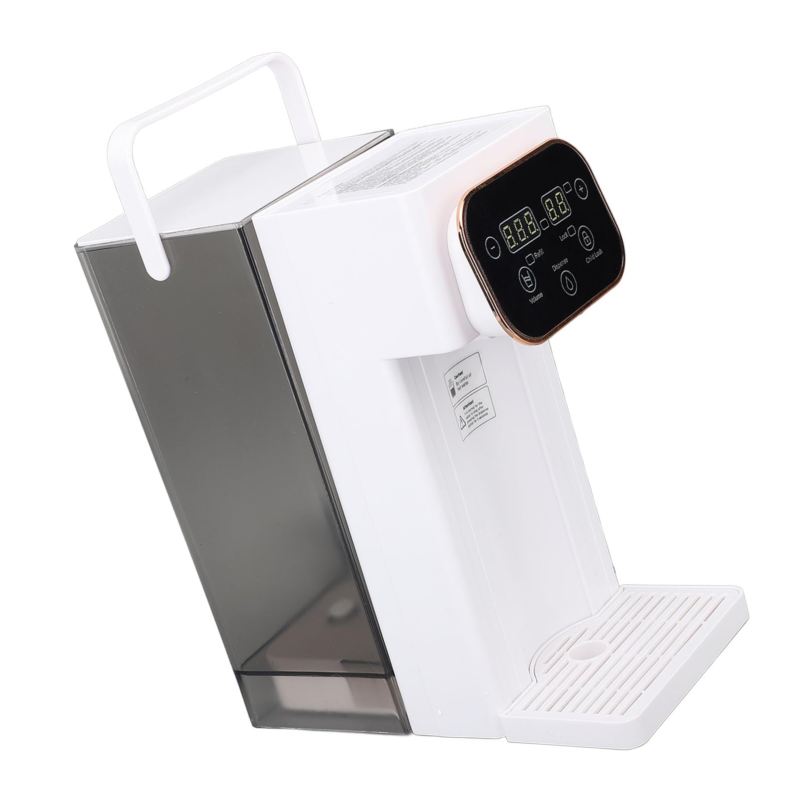 Hot Water Dispenser, Button Control Rare Earth Thick Film Heating 10 Capacity 3 Seconds Rapid Heating 3L Household Hot Water Dispenser (US Plug 110V)