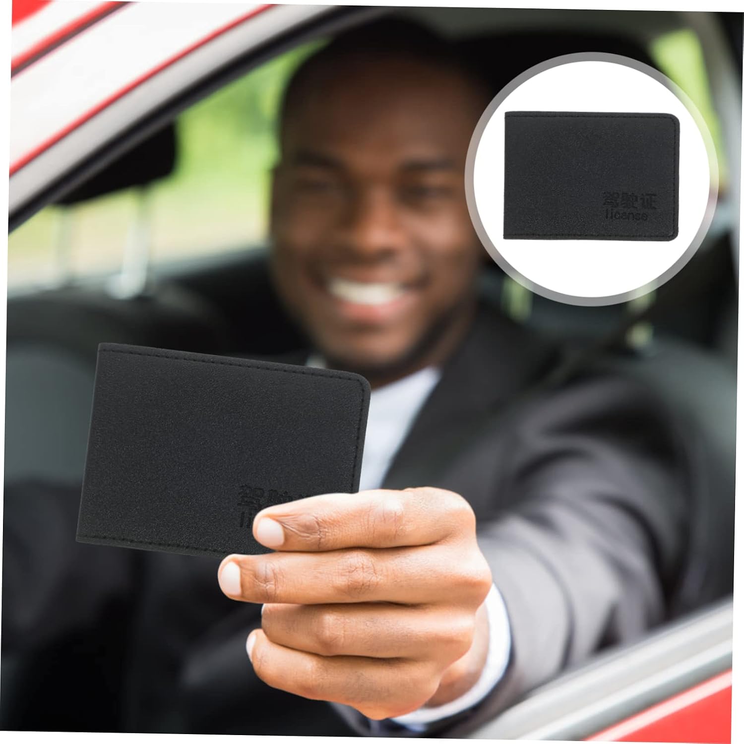 5pcs Driver License Sleeve Card Holder for Women Men Id Insurance Holder Pu Leather Car Accessory Credit Cards Wallet Car Registration Organizer