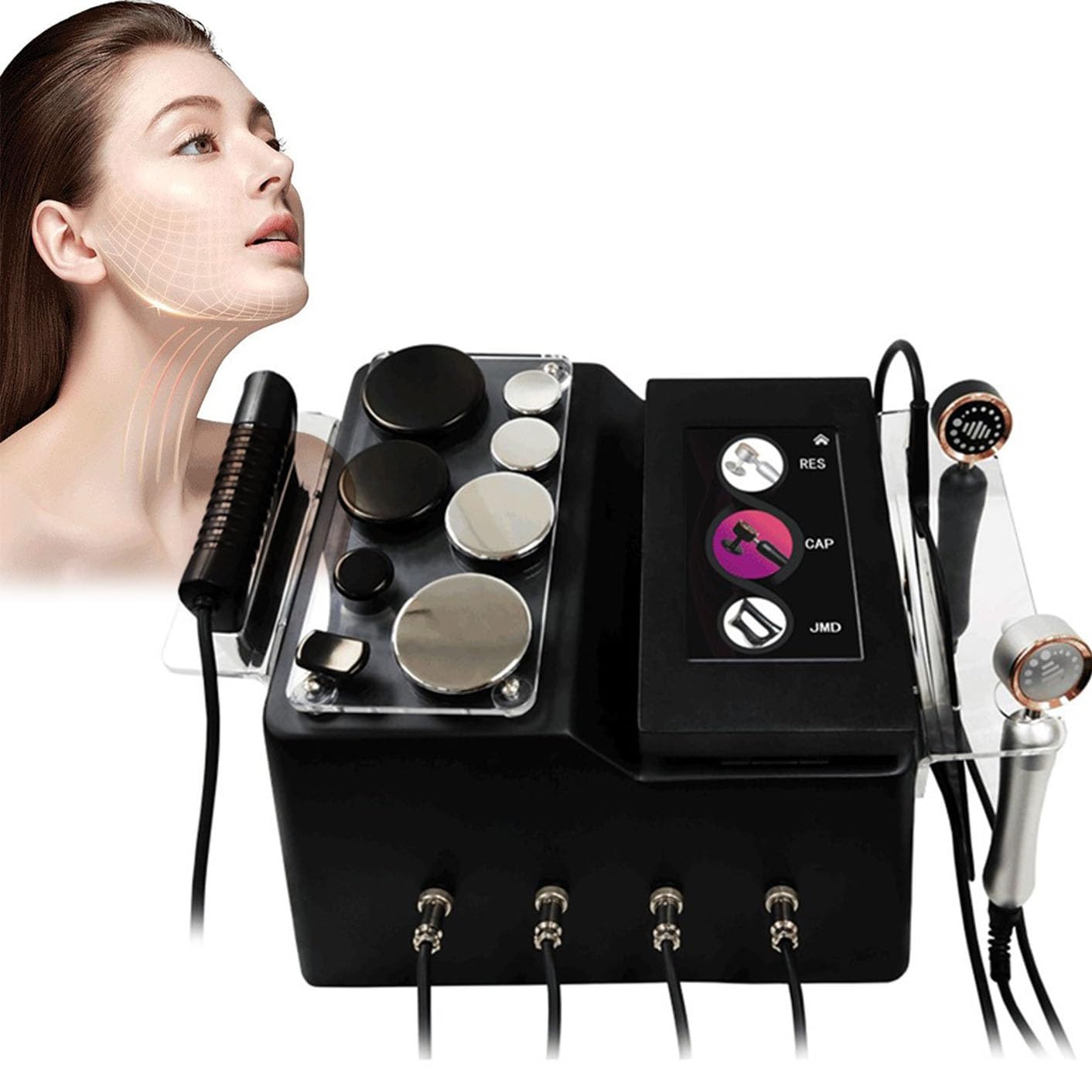 Máquina de fisioterapia CET/RET/Tecar Lifting facial con terapia Tecar 448Khz Ret Cet RF Radiofrecuencia monopolar Fisioterapia Pérdida de grasa Antienvejecimiento para fisioterapia Pérdida de peso Di