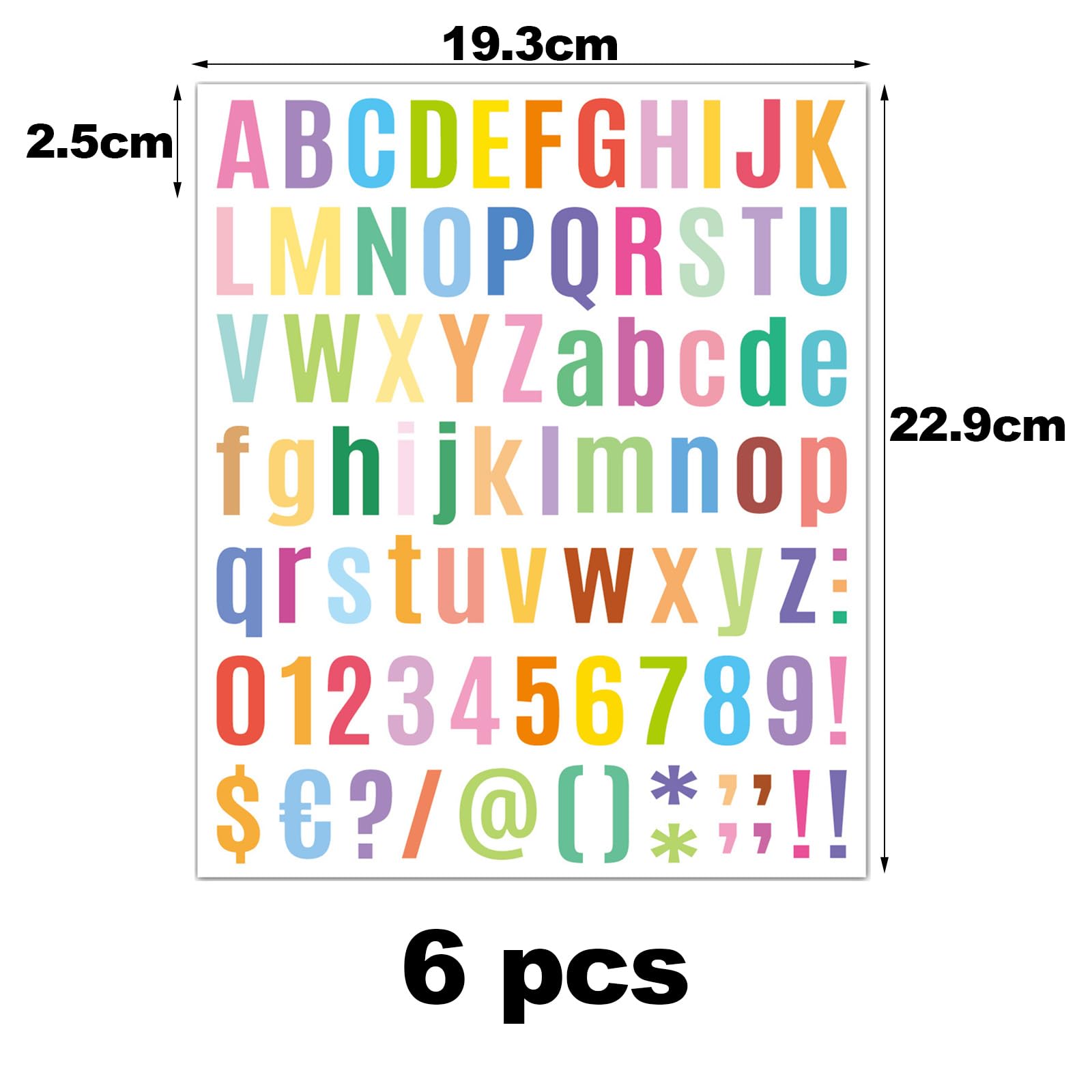30 Fogli Adesivi Alfabeto In Vinile – 6240 Lettere, Impermeabili, Per Scrapbooking E Decorazioni