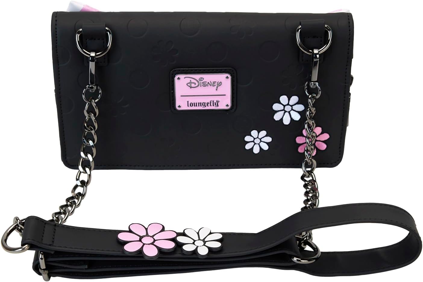 Loungefly Disney Minnie Floral Rock The Dots Clutch Crossbody Bag - Image 8