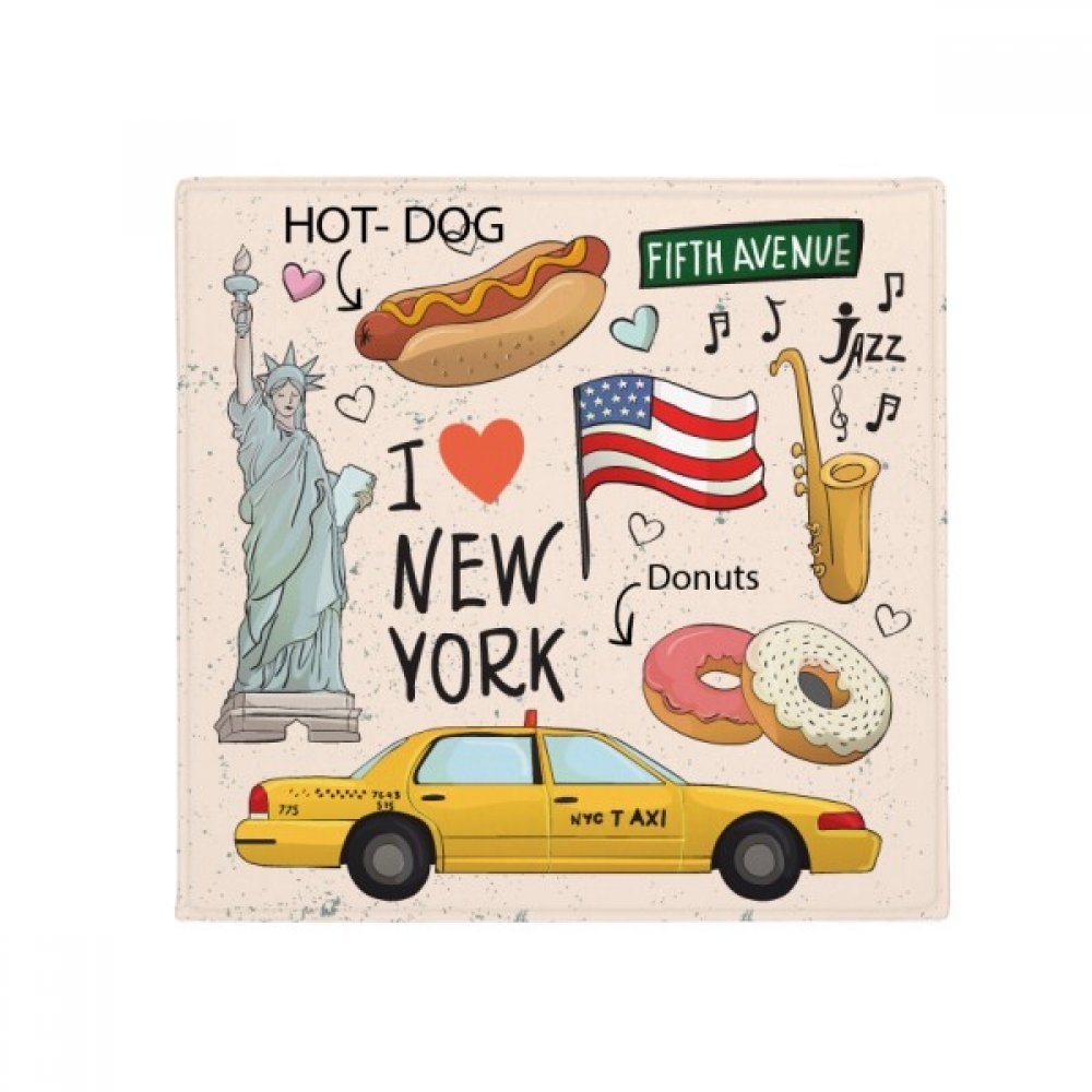 Tapis de sol antidérapant contre les glissades, motif drapeau USA 60x60 cm pour cuisine