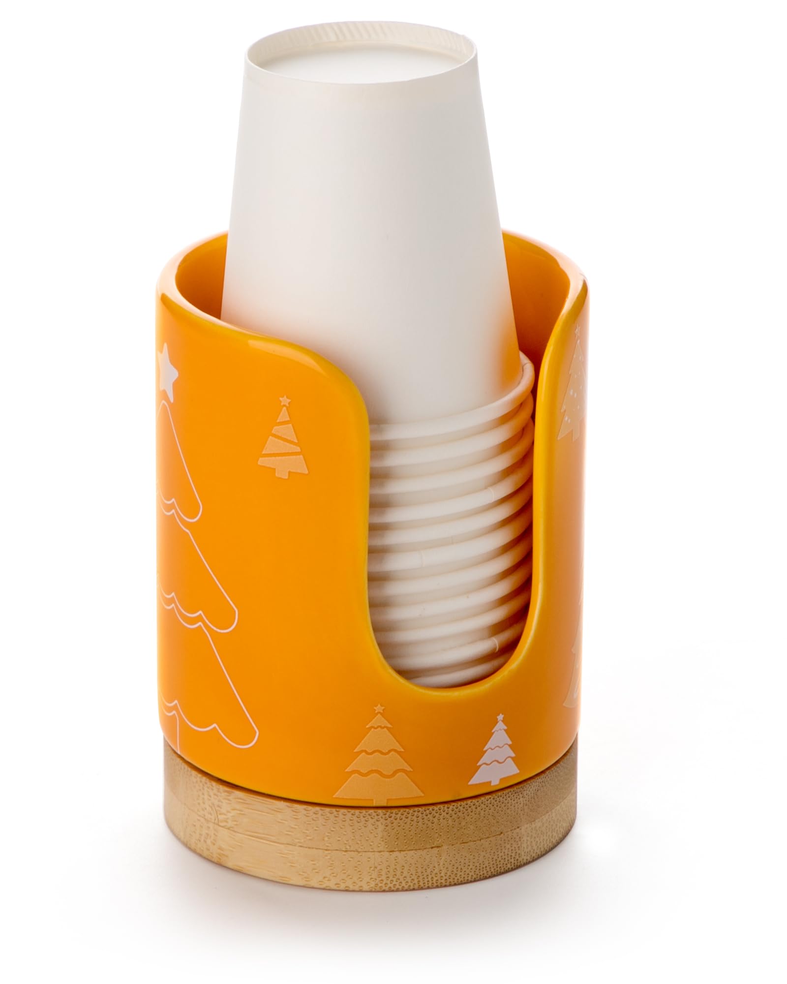 Snapklik.com : Viosuniu Ceramic Bathroom Cups Dispenser - 3 Oz ...