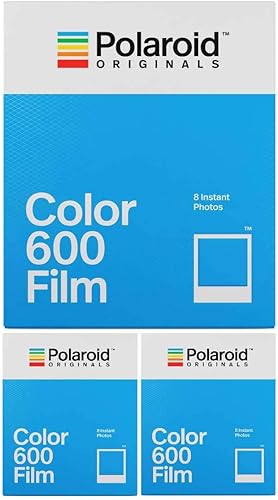 Polaroid Originals Instant Classic - Película de color para 600 cámaras (24 exposiciones) (3 artículos)