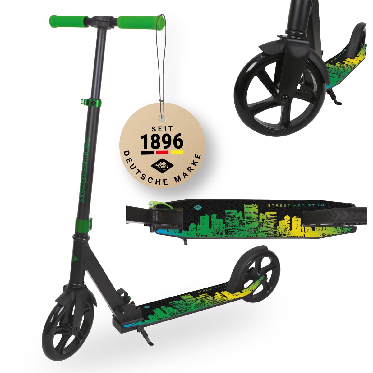 Schildkröt Unisex – Adultos Street Artist 2.0 Kickscooter