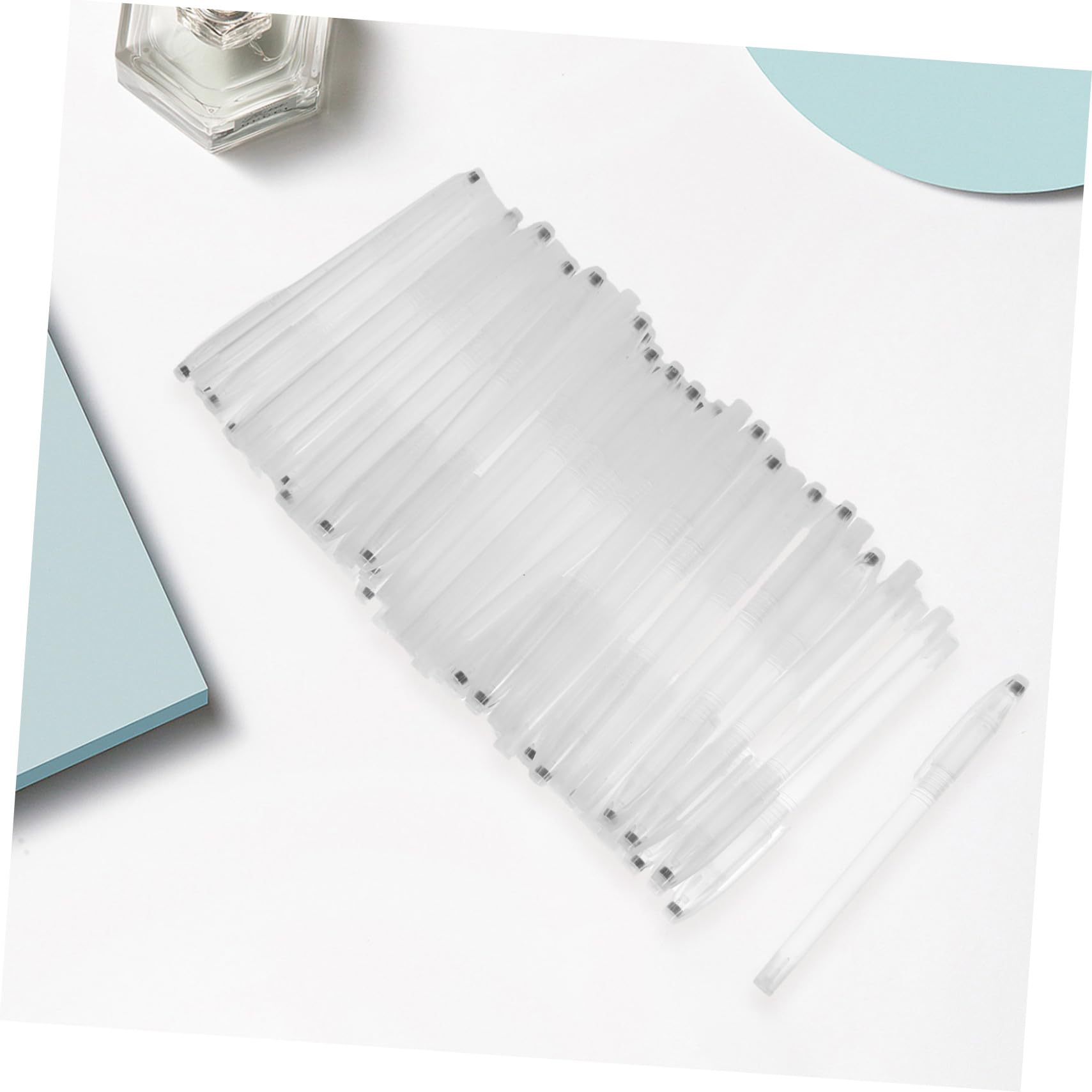 jojofuny 200 Piezas Portalápices Transparentes Ensamblados Estuches Vacíos para Bolígrafos Material Escolar Práctico para Oficina y Estudiantes