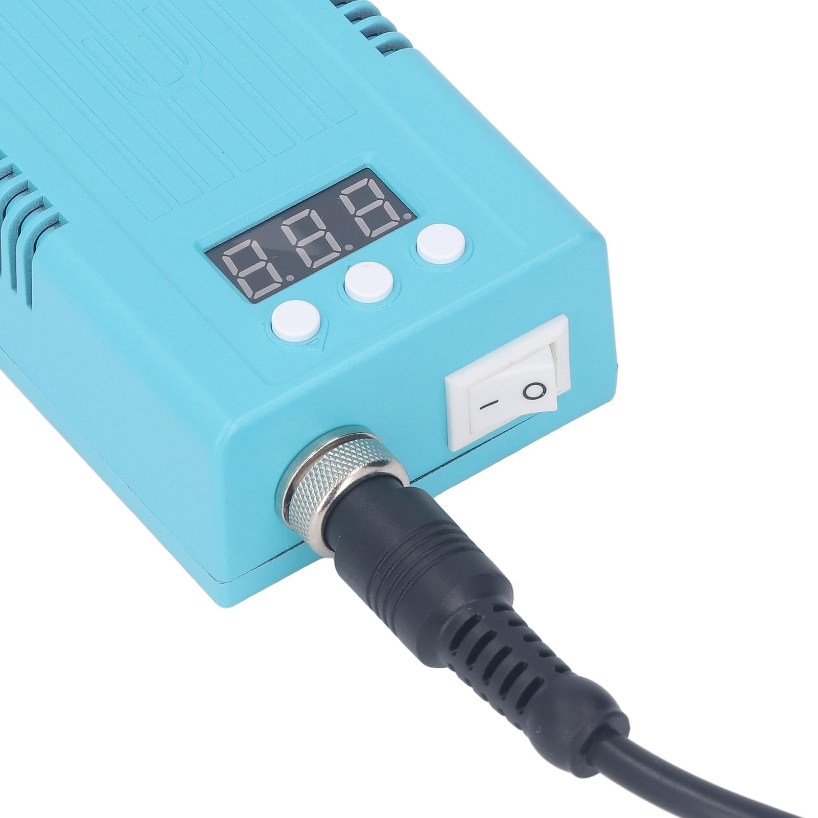 Cyfrowa Opalarka, Wyświetlacz LCD 3mph-10mph Cyfrowa Opalarka 700W Bezgłośny Ceramiczny rdzeń Grzejny do Naprawy Elektroniki (Wtyczka UE 220 V)
